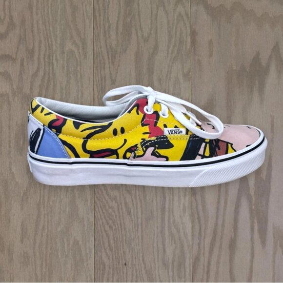 Vans x Peanuts Charlie Brown Snoopy Linus Cartoon Low Top Sneakers Women’s 7 - Picture 7 of 10